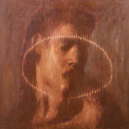 OMAR GALLIANI (1954)In perla, 1986Olio su telacm 120x120Firma, titolo e...