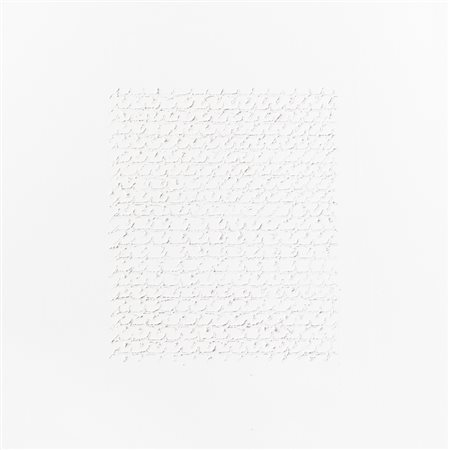 ALFREDO RAPETTI (1961)Scrittura bianca, 2010Acrilici su telacm...