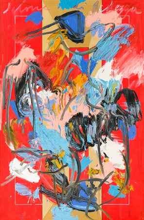 GIORGIO MOISO (1942)Salone di bellezzaOlio su telacm 150x100Firma al...