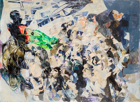 ENNIO CALABRIA (1937)Senza Titolo, 1964Olio su telacm 120x165Firma e...