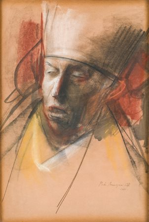 PIETRO ANNIGONI (1910-1988)Studio per solitudine I, 1963-1965Gessetti...