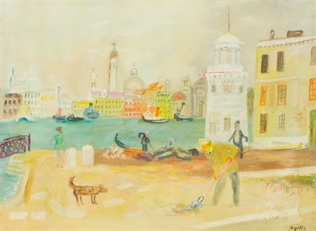 GUIDO PAJETTA (1898-1987)Senza Titolo, 1946Olio su telacm 54x74Firma al...