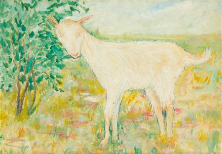 ADRIANO DI SPILIMBERGO (1908-1975)CaprettaOlio su telacm 55x75Etichetta della...