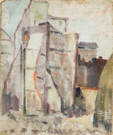ANTONIO CALDERARA (1903-1978)Senza Titolo (studio per veduta urbana), anni...