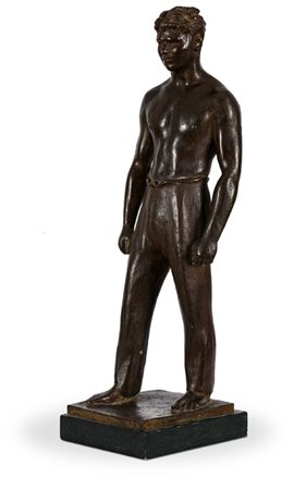 FRANCESCO MESSINA (1900-1995)Senza Titolo (Pugilatore), '30Scultura in...