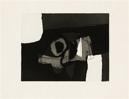AFRO BASALDELLA (1912-1976)Nero II, 1969Acquaforte, acquatinta su zincoLastra...