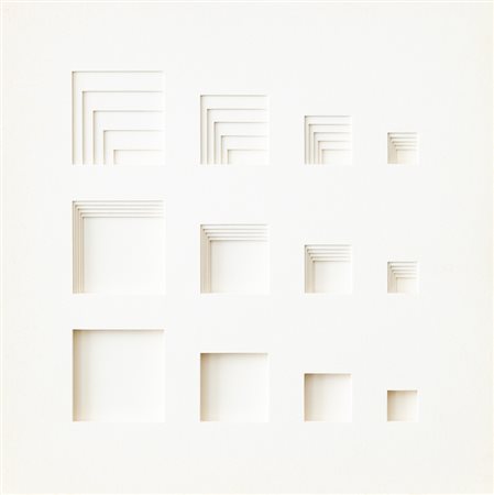ENZO MARI (1932)Progetto 1118, 1973Cartoni sovrapposti e fustellatiCm...