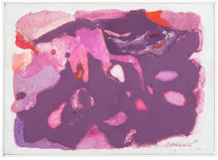 Gino Morandis (1915-1995) Immagine in rosa, 1960 olio su tavola, cm 27x37...