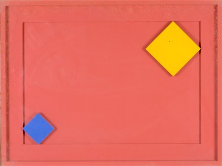 Giancarlo Bargoni (1936) “2”, 1969 olio su tavola, cm 60x80 firmato,...