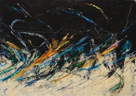 Luciano Fiannacca (1951) Notte orizzontale, 1992 olio su tela, cm 100x140...