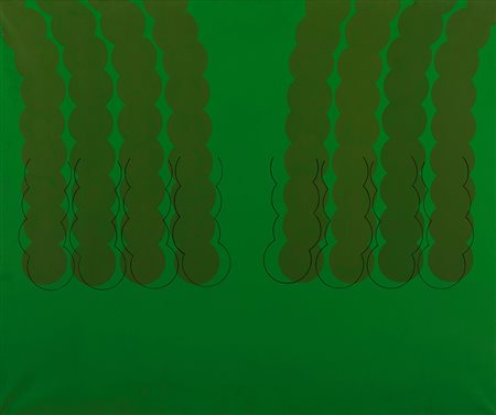 Paolo Patelli (1934) Senza titolo, 1966-1968 acrilico su tela, cm 100x120...