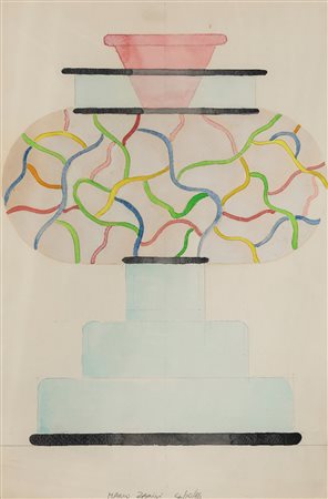 Marco Zanini (1954) Senza titolo, 1986 acquerello e matita su carta, cm 45x30...