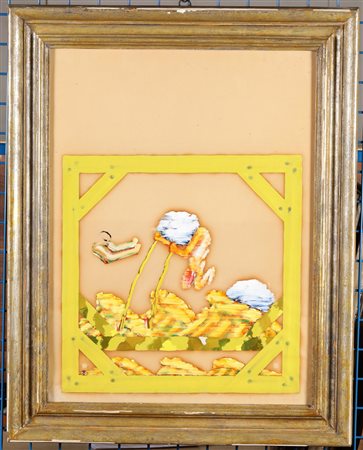 Irving Petlin (1934) Senza titolo tecnica mista su carta, cm 61x46 cad opera...