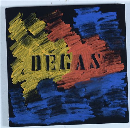 Tano Festa (1938-1988) Senza Titolo, 1986 olio su tela, cm 40x40 firmato al...