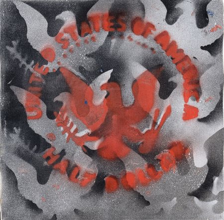 Franco Angeli (1935-1988) Senza titolo, fine anni ‘70 smalto a spruzzo su...