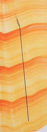 Mariano Rossano (1955) Tavola d’aria, 1993 olio su tavola, cm 220x80 In...