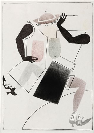 Vladimir Vasil'evich Lebedev (1891-1967) Figura suprematista, 1925 ca...