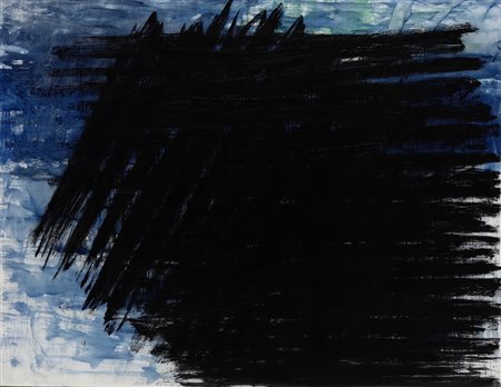 Enrico Della Torre (1930) Ritmi neri, 1959 olio su tela, cm 70x90 firmato e...