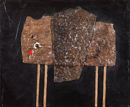 Roberto Crippa (1921-1972) Senza titolo, metà anni ‘60 collage su carta, cm...