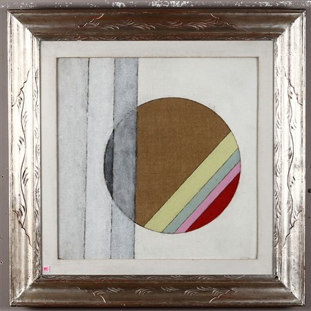 Eugenio Carmi (1920-2016) Diagonali, 1987 olio su tela, cm 50x50 firmato e...