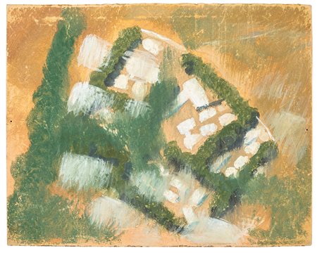 Renato Di Bosso (1905-1982) Aeropittura, 1939 tempera su carta, cm 20x25,5...