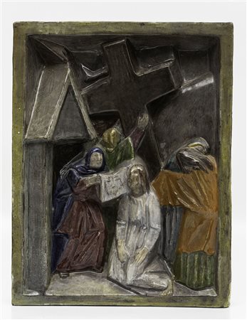 Arturo Martini (1889-1947) Via Crucis - Stazione IV L’incontro con Veronica,...