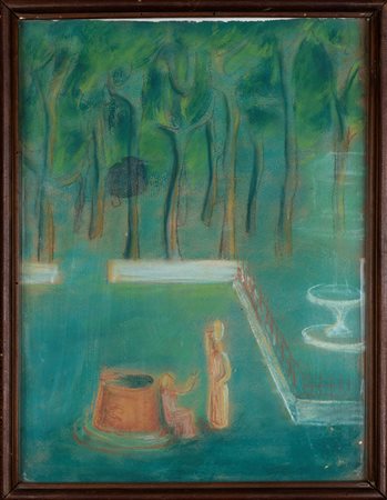 Fausto Melotti (1901-1986) La samaritana al pozzo, 1932 acquerelli e pastelli...