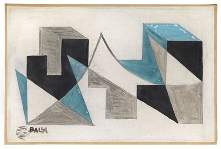 Giacomo Balla (1871-1958) Plasticità Spaziale, 1918 tempera su carta...