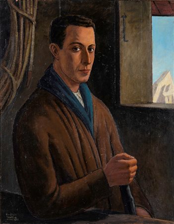 Gianfilippo Usellini (1903-1971) Il riposo dell'alpinista (Ritratto di...