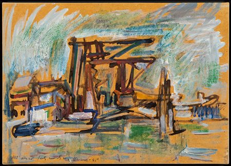 Emilio Vedova (1919-2006) Senza titolo, 1945 tempera, pastello e inchiostro...