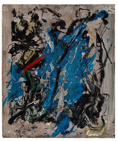 Toshimitsu Imai (1928-2002) Senza titolo, 1963 tecnica mista su cartoncino,...