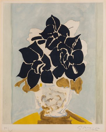 Georges Braque (1882-1963) Les Amaryllis, 1958 acquaforte ed acquatinta, cm...
