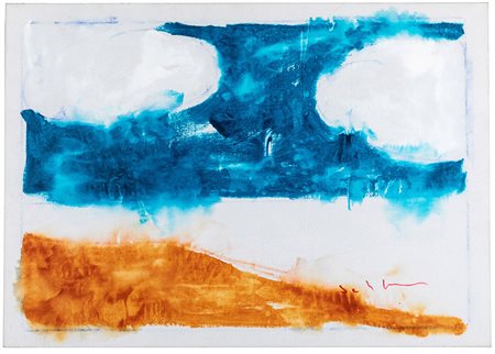 Mario Schifano (1934-1998) Senza titolo, 1979 smalto su tela, cm 68x95...