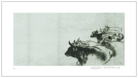 FABIO BERTONI Fermignano 1942 – Pesaro 1994 Senza titolo 1996 Puntasecca es....