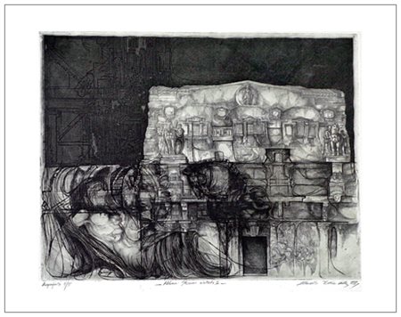 MARCELLO DELLA VALLE Biella 1969 Milano: Stazione Centrale II 1999 Acquaforte...