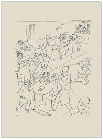 GEORGE GROSZ Berlino (Germania) 1893 – Berlino (Germania) 1959 Cafè 1920...