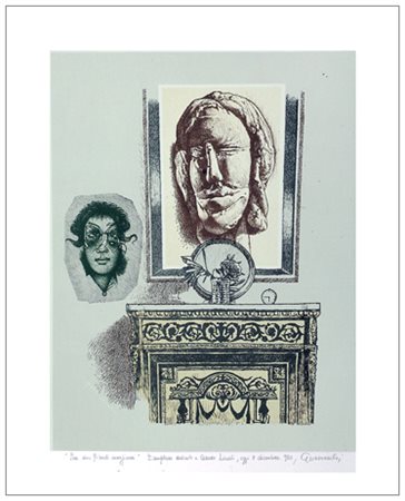 GIUSEPPE GUERRESCHI Milano 1929 – Nizza 1985 Per due ritratti immaginari 1980...