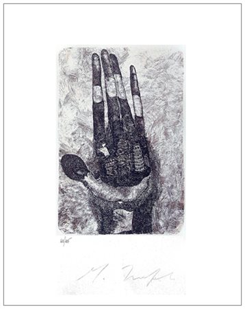 MINO TRAFELI Volterra 1922 – Volterra 2018 Senza titolo Acquaforte es.42/125....