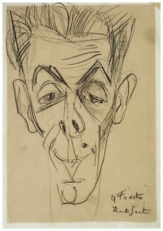 RENATO SANTINI Viareggio 1912 – Viareggio 1995 Il Foresto Matita su carta 42...