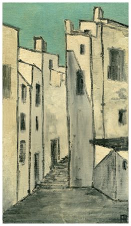 AUTORE IGNOTO Senza titolo Olio su tela 35 x 20. Firma in b. a d. base: 30 Le...