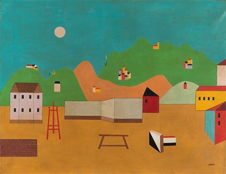 Atanasio Soldati Senza titolo primi anni '40 olio su tela cm 71,8x91,8Firmato...