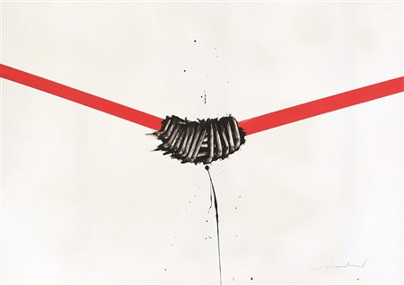 Emilio Scanavino Senza titolo 1976 acrilico su cartoncino cm 50x70 Firmato in...