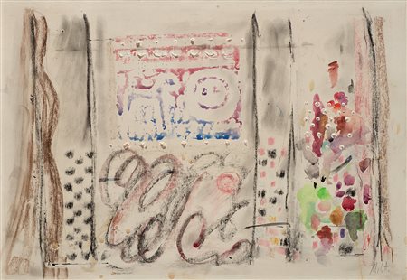 Fausto Melotti Senza titolo 1959 tempera, carboncino e pastello su carta cm...