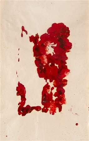Leoncillo Leonardi Frattura 1957-64 tecnica mista su carta cm...