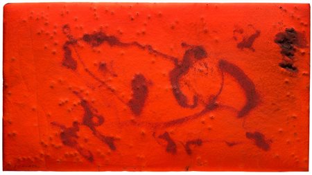 Giulio Turcato Superficie 1970 olio e tecnica mista su gommapiuma cm 60x110...