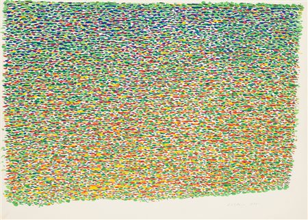 Piero Dorazio Senza titolo 1975 tempera su carta cm 50x70Firmato e datato in...