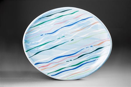 Piero Dorazio Senza titolo 1985 piatto in ceramica diam. cm 33 Esemplare...