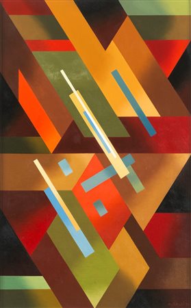 Aldo Galli Senza titolo 1970 olio su tela applicata su compensato cm 45x35...