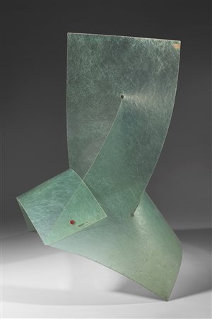 Bruno Munari Quadrato a tre dimensioni, variazione seconda 1965 resina cm...