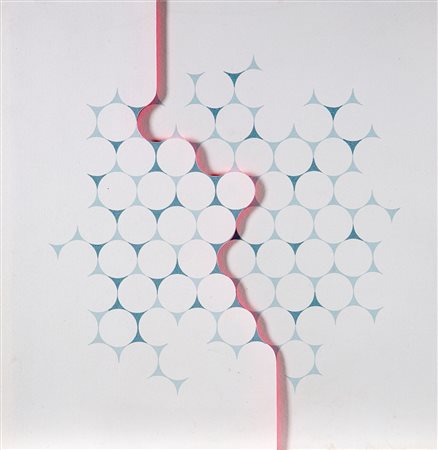 Carlo Nangeroni Senza titolo 1985 tecnica mista su cartoncino cm 35x35 Prova...